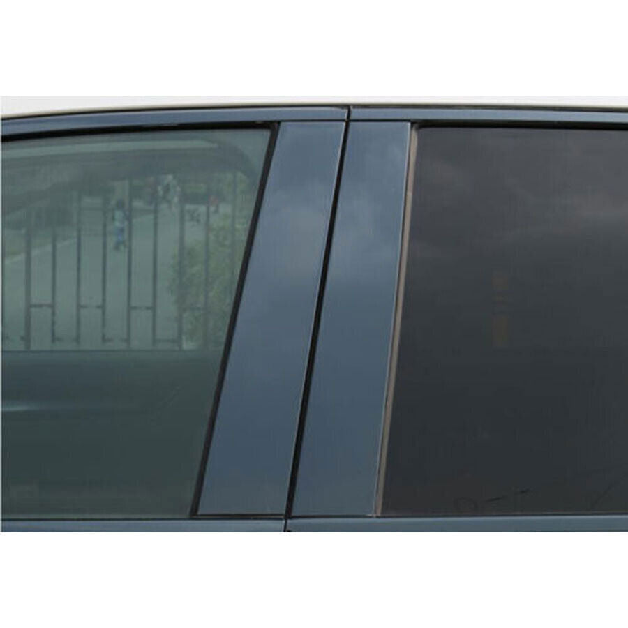 Black Steel Car Window B-C-Pillar Posts Cover Trim for HONDA CR-V CRV 23-2024 B n