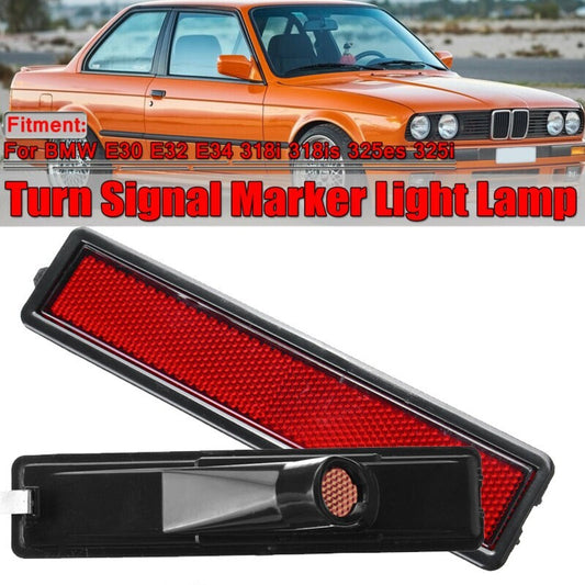 For E30 E32 E34 3 L Or R Replacement Rear Bumper Side Marker Light v