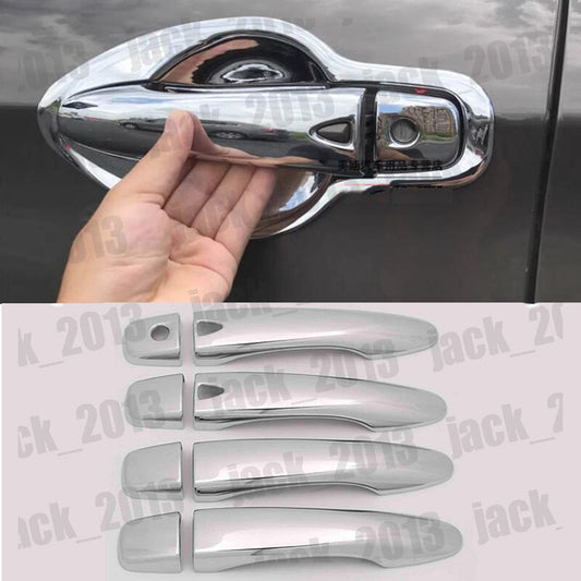 Chrome for Smart Key Door Handle Covers Trims for Nissan Rogue Sport Qashqai 2014-21