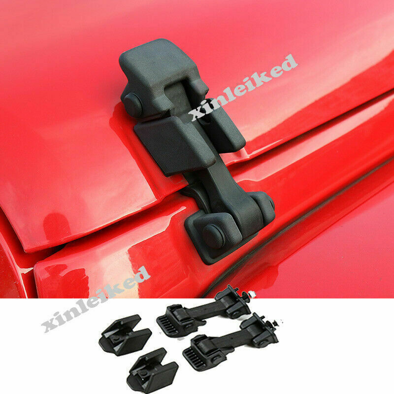 Black OE Hood Latch Locking Catch Buckle Trim Cover for Jeep for Wrangler JK 2007-17