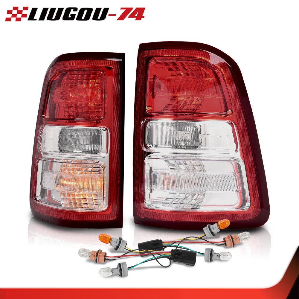 Fits for Dodge for Ram 1500 19-23 Driver and Passenger Side Tail Lights Tail Lights with Diffuser Lights - v