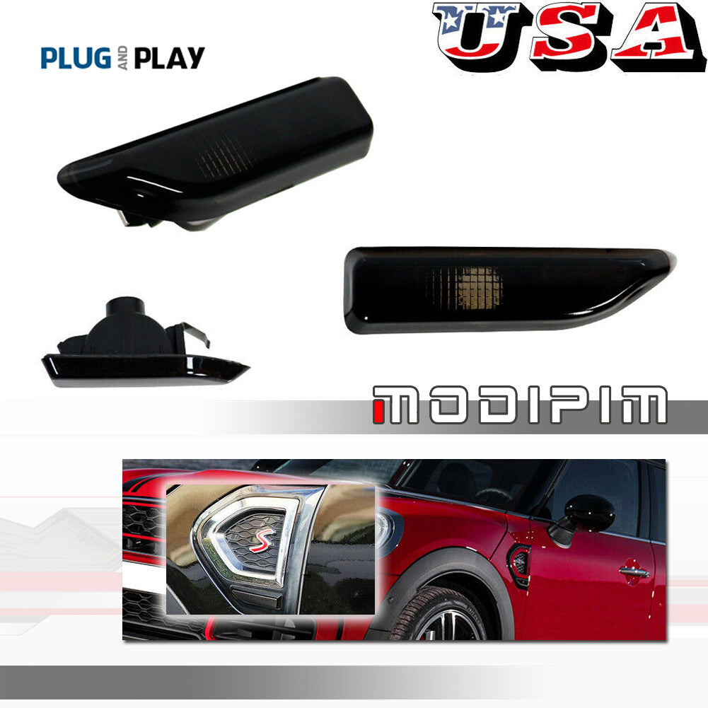 Suitable for 2017+ for mini F60 Countryman front fender side marker light housing LH+RH set- v
