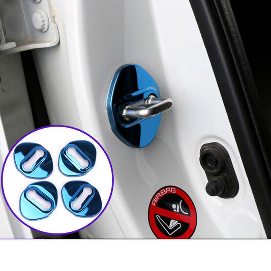 for Honda for Civic 2017-2021 10th Blue Titanium Car Door Lock Protection Cover Trim n