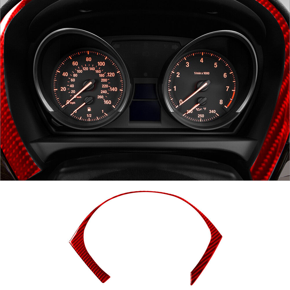 Red carbon fiber interior speedometer surround cover trim for BMW Z4 E89 09-16