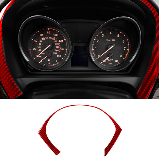 Red carbon fiber interior speedometer surround cover trim for BMW Z4 E89 09-16