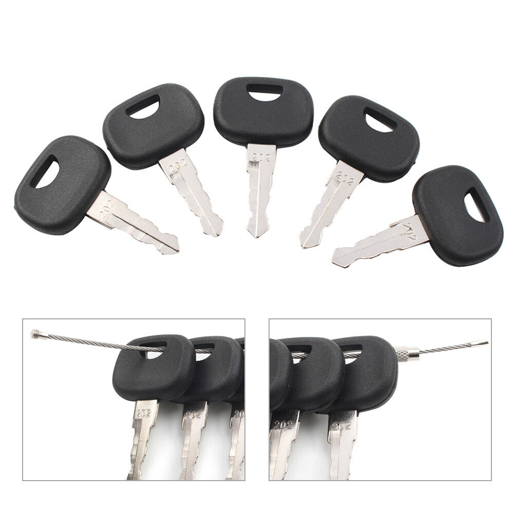 202 Ignition Keys 5 PCS for Volvo Wheel Loader For Heavy Equipment