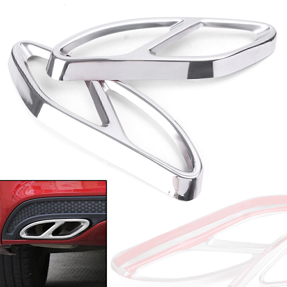 for Mercedes GLE GLS GLC Chrome Rear cylinder exhaust pipe Cover