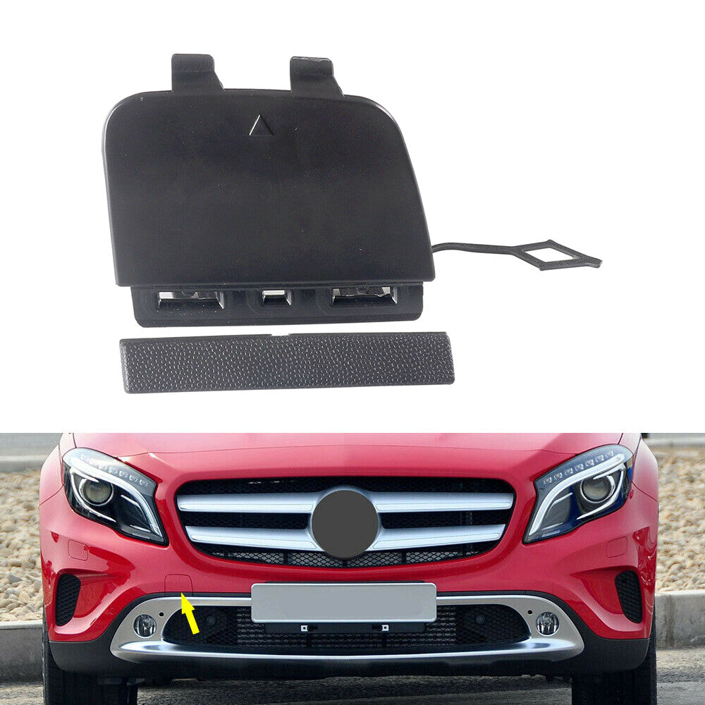 Fit 2015-2017 for Mercedes X156 GLA-Class Front Bumper Tow Hook Cover Cap Unpainted Q