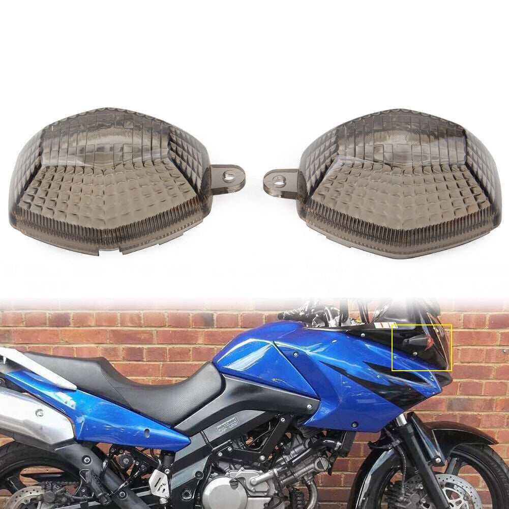Turn Signal Light Lens Indicator Lamp Cover for SUZUKI GSX DL 650 1250 600 Smoke