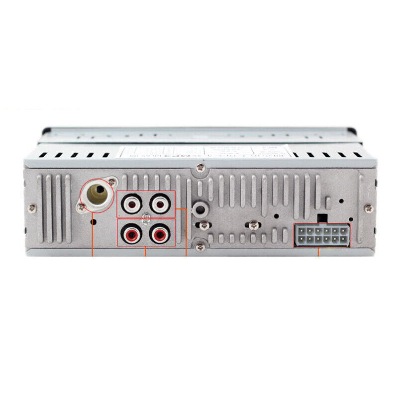 12V 1DIN Car Stereo Radio with Bluetooth FM Audio Player (MP3/USB/SD/AUX) - Dashboard n