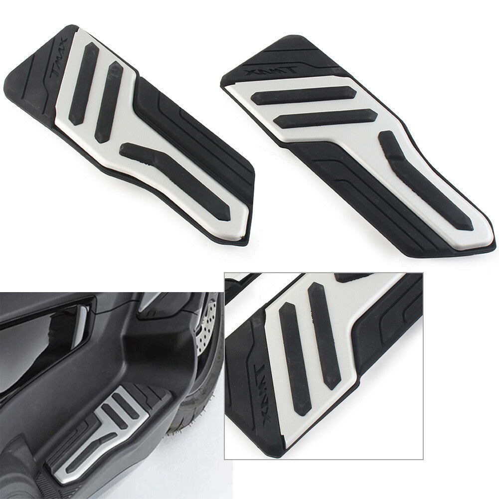 Foot Pedals Pegs Footrests Footpad Footboard for Yamaha T-MAX 560 2022 Silver