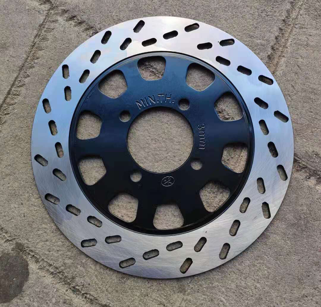Black 200MM 50MM Steel Rear Disc Brake Rotor For Some 150-250CC ATV Taotao Sunl