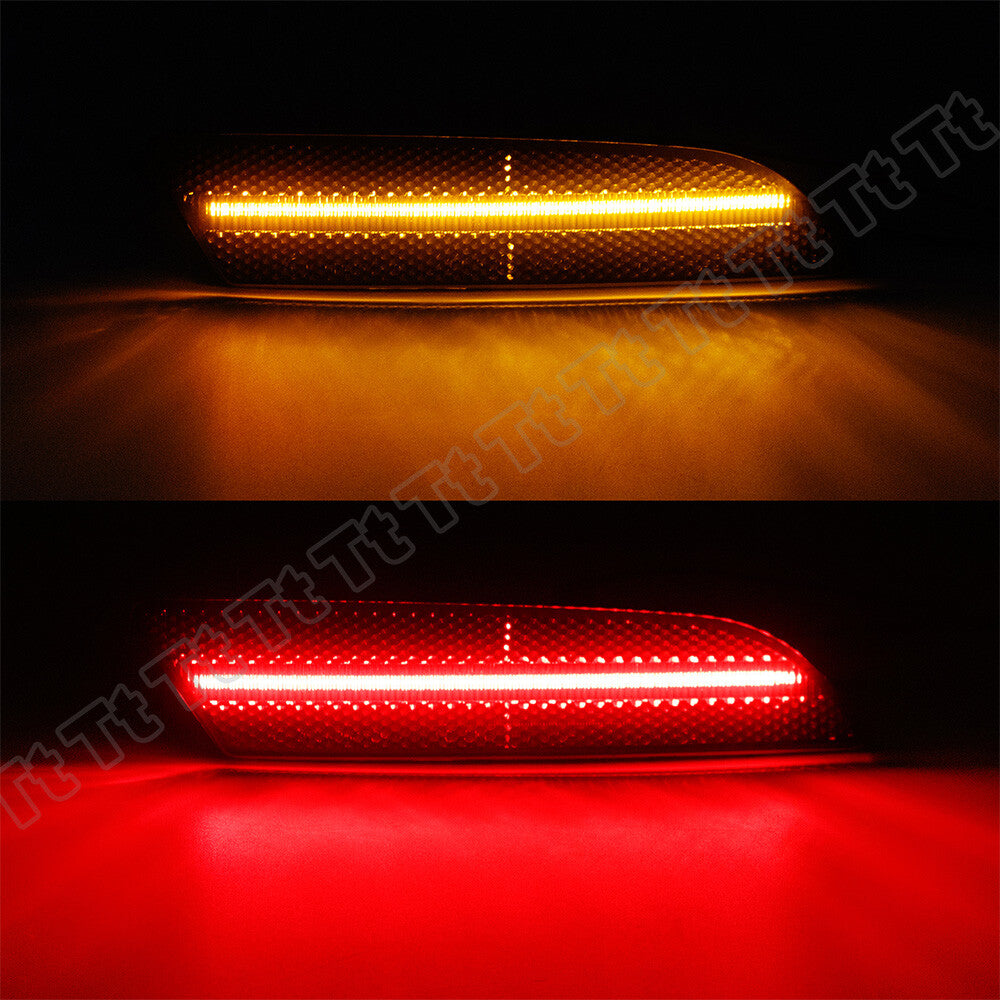 Smoked Lens LED Front and Rear Side Marker Lights for 2004 - 2008 for for CHRysler Crossfire - v