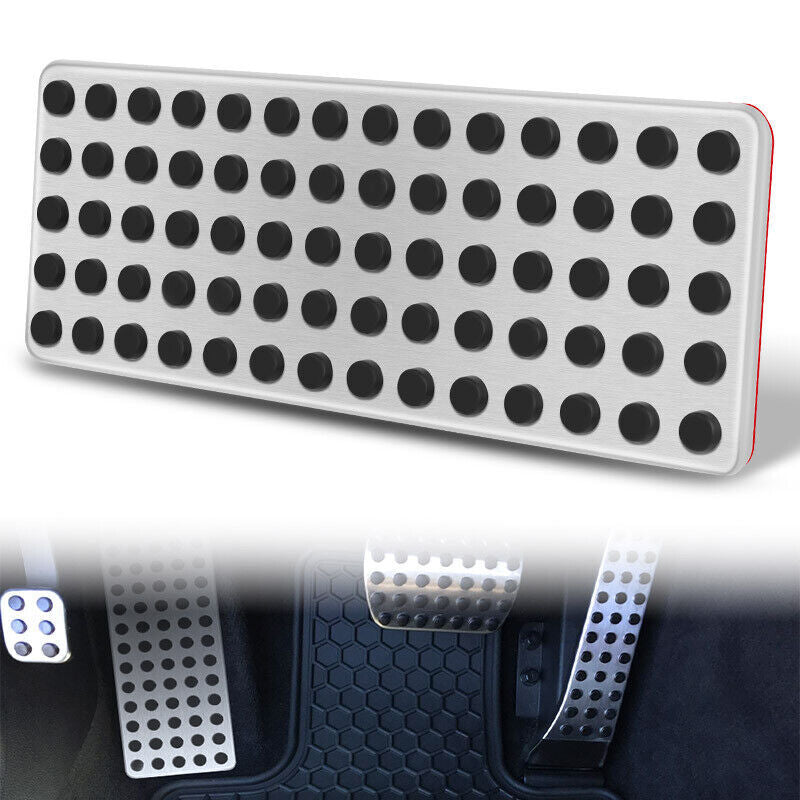 Non Slip Foot Rest Plate No Drill Footrest Pedal Cover Trim for Mercedes-Benz