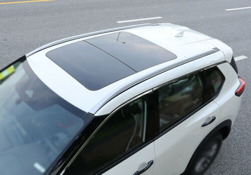 for Nissan Rogue 2021-2023 Aluminum Silver Roof Rack Side Rails Luggage Trim Kit