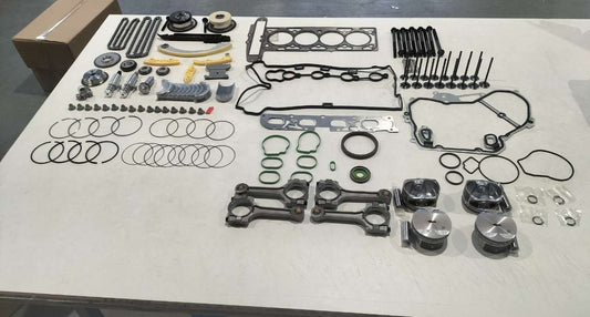 2.4L Engine Overhaul Rebuild Kit w/ Rods & Timing Chain VVT for Chevy for Buick for GMC n