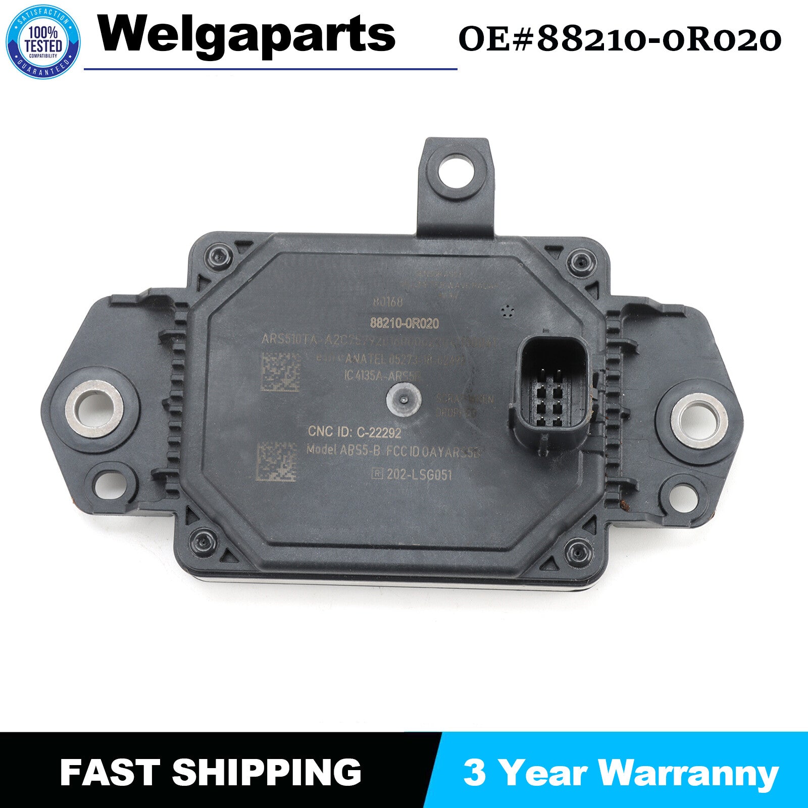 for Toyota RAV4 19-23 88210-0R020 Adaptive Cruise Distance Sensor Radar Front