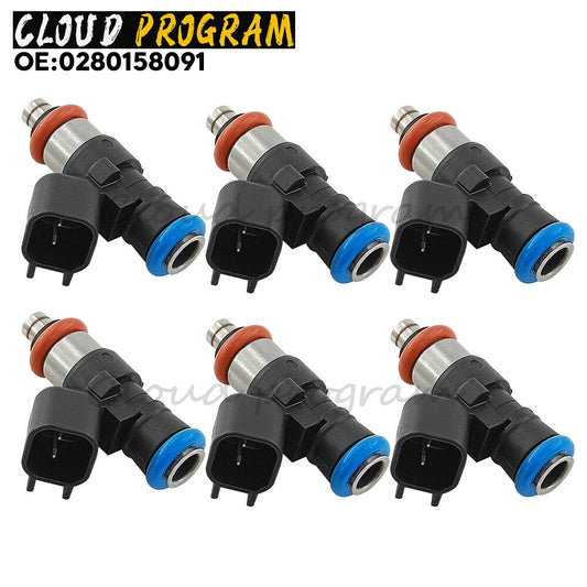 6X 0280158091 Fuel Injector for Mazda CX-9 for Lincoln MKZ for Mercury Taurus 3.5 3.7L v