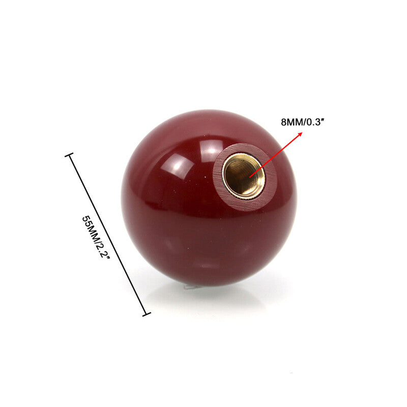 Ball shift knob universal lever gearshift knob suitable for cars, SUVs, buses, trucks, brown 7 kit - n