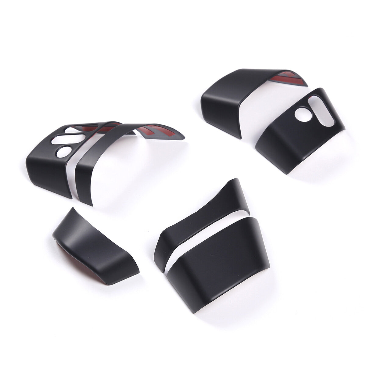 for Honda for Civic 2022-2023 Gloss Black Console AC L&R Air Outlet Vent Cover Trim- v