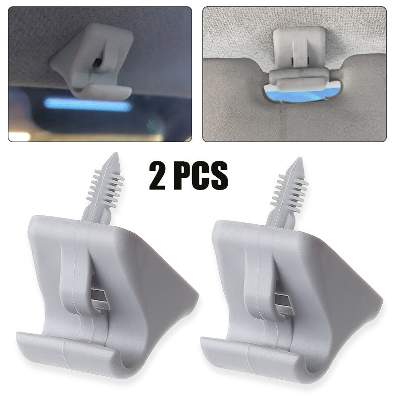 2x Inside Sun Visor Clip Clamp Gray 852351C300QS for Hyundai Getz 2002-2011 New