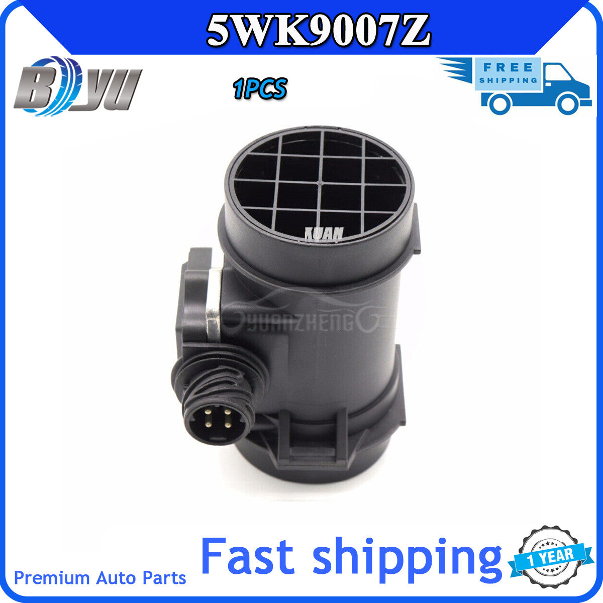 5WK9007 is a brand new MAF mass air flow meter sensor suitable for E34, E39, 520i, E36, and 320i models. (Model 95-04) v