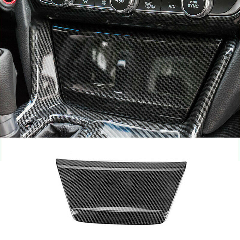 for Honda Accord 2018-2022 Carbon Fiber ABS Console Cigarette Lighter Panel Trim