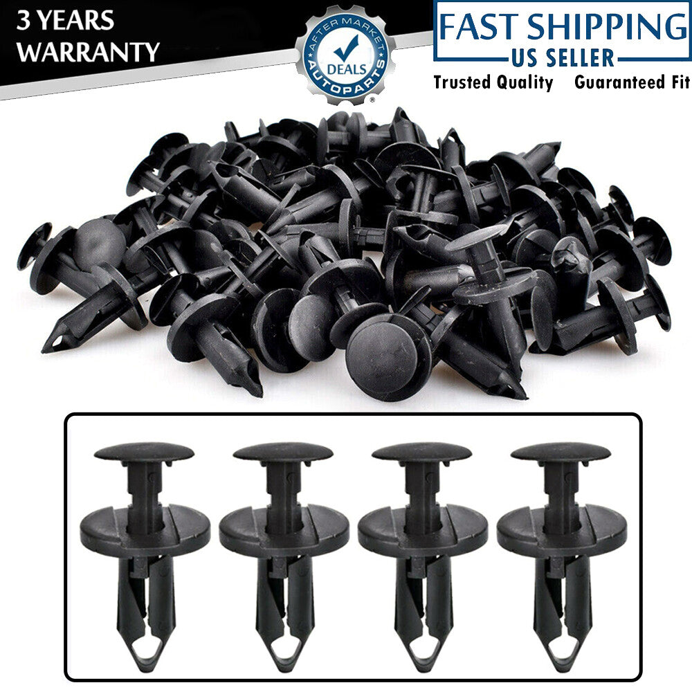 100-piece pack of mudguard clips and body rivets for Honda Foreman 400 450 500 Rubicon 500 TRX200