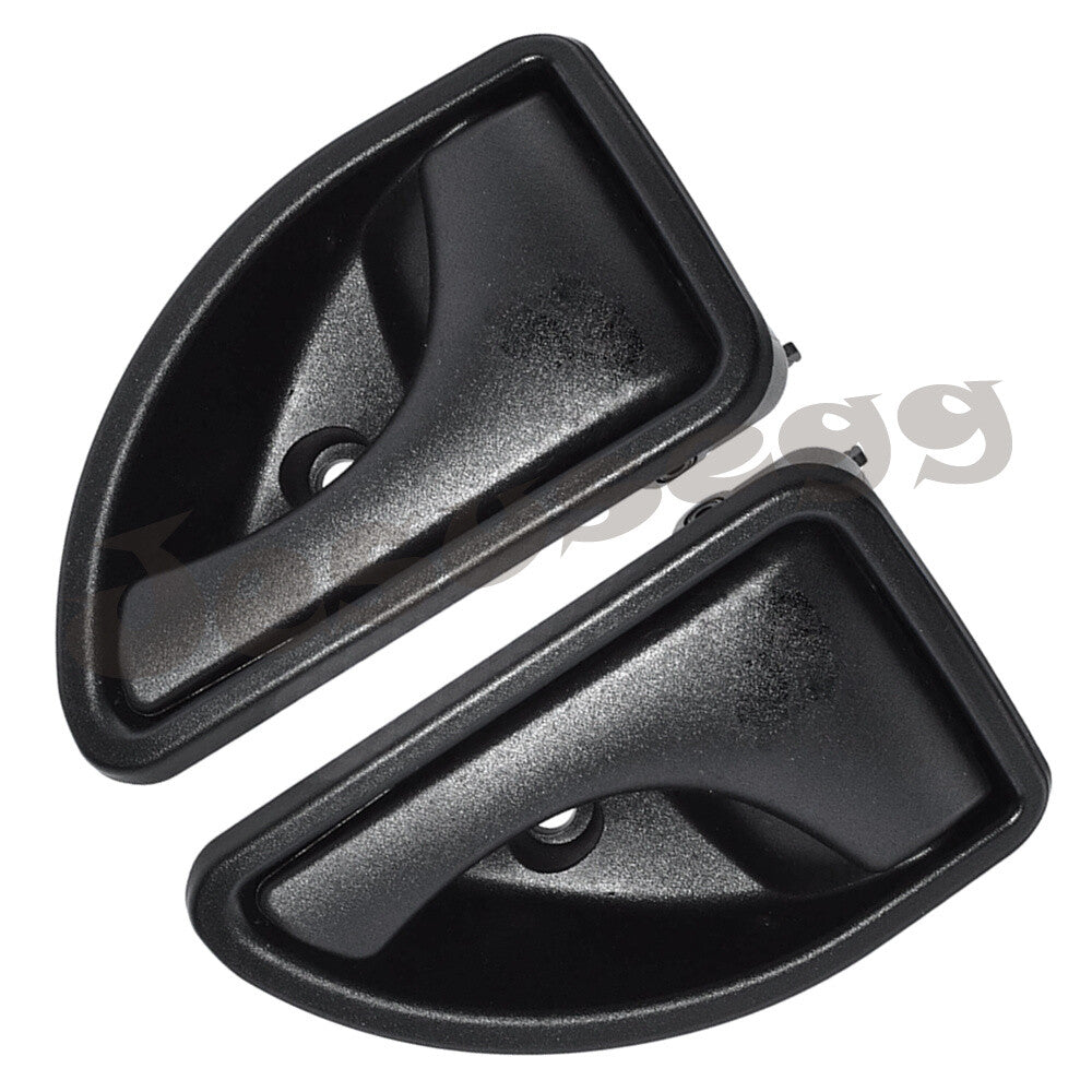 Pair Front RHLH Door Handle Opener Inside Black for Renault Twingo 1993-2007 Q