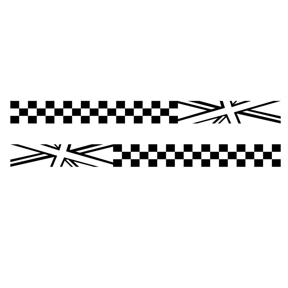 Checkered Flag Decals Auto Sticker Graphic Vinyl Car Truck Body Racing Stripe