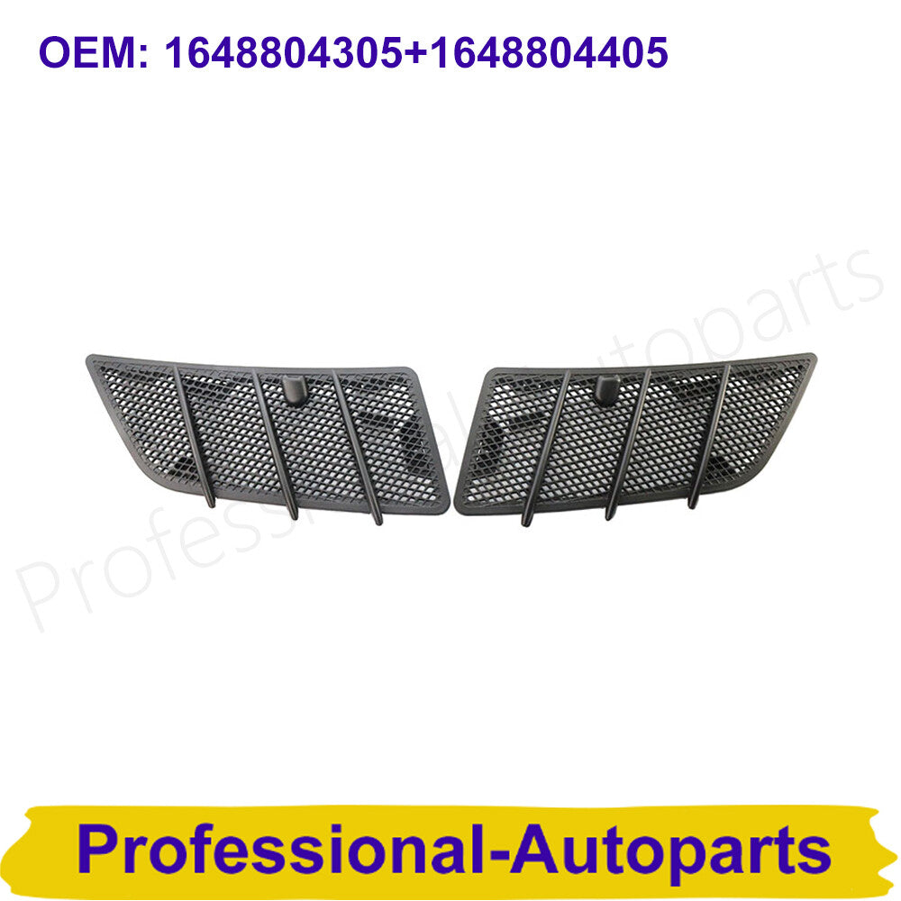 1Pair Front Hood Vents Grille Cover Trim for Mercedes Benz W164 ML GL Class Q