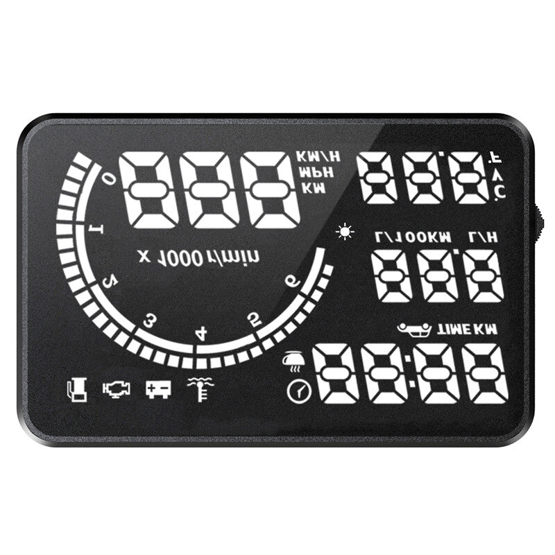 1PCS 5.5'' HUD Head-up Display Car Digital Car Display Speed Projector Part v