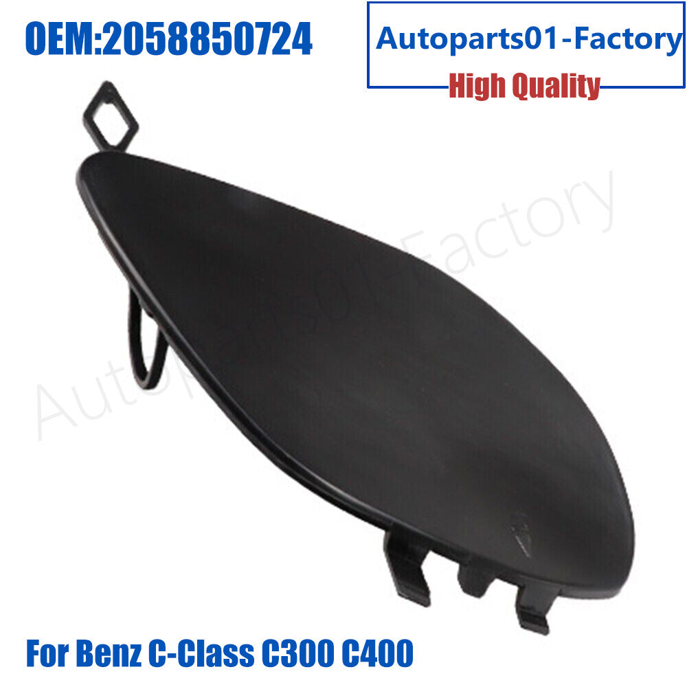 2058850724 Front Bumper Tow Hook Cover Cap for Mercedes-Benz C-Class C300 C400