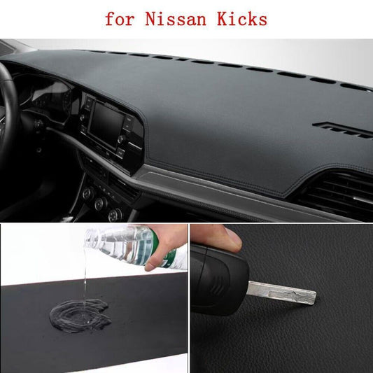 1X for Nissan Kicks 2017-24 PU leather Dashboard Dash Mat Non-slip DashMat Shade