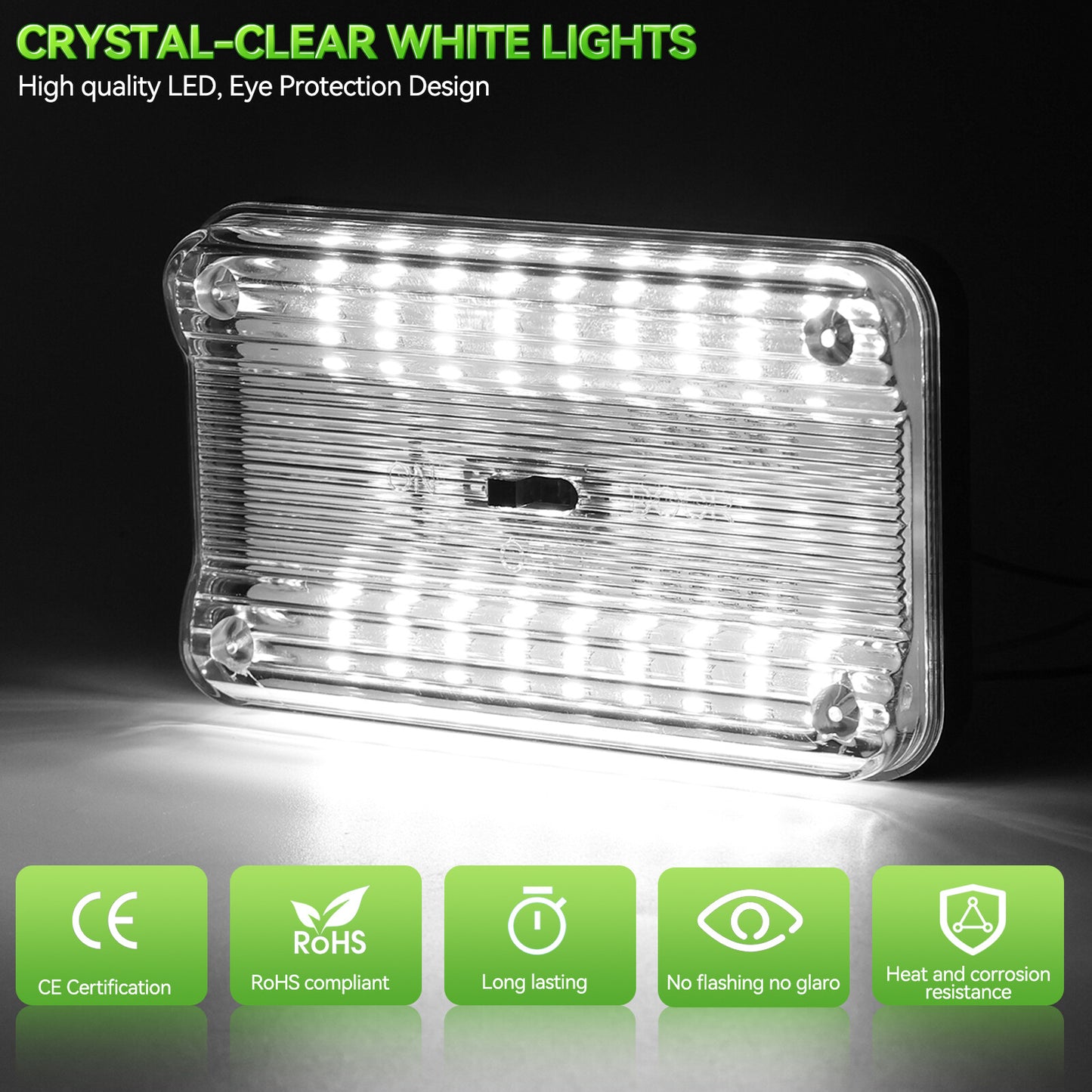 12V 36 LED Car Interior Reading Lights RV Carvan Camper Ceiling Lights Highlight