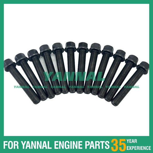 Compatible with for Volvo D6D connecting rod screws, complete set of engine diesel parts for .
