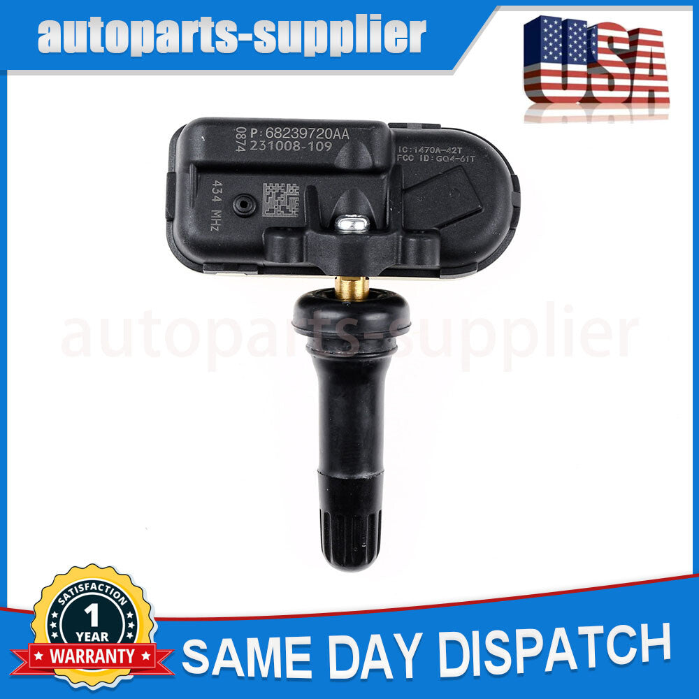 4-Piece Tire Pressure Sensor TPMS 68249197AA 434MHz for Jeep Cherokee for Ram 1500 2500