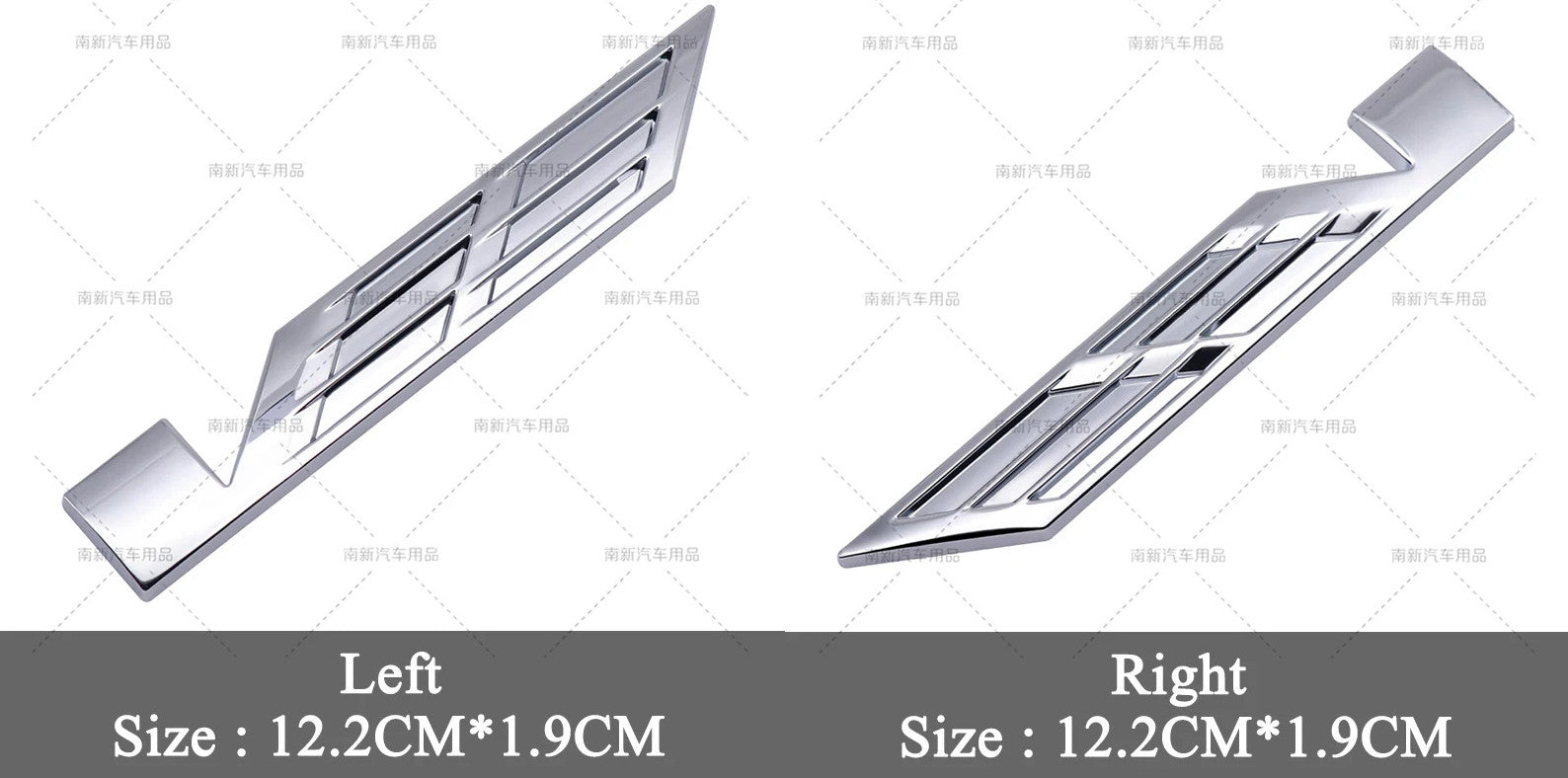 for Cadillac Cars Rear Side Badge Boot Trunk V Metallic Badge Silver 3- v