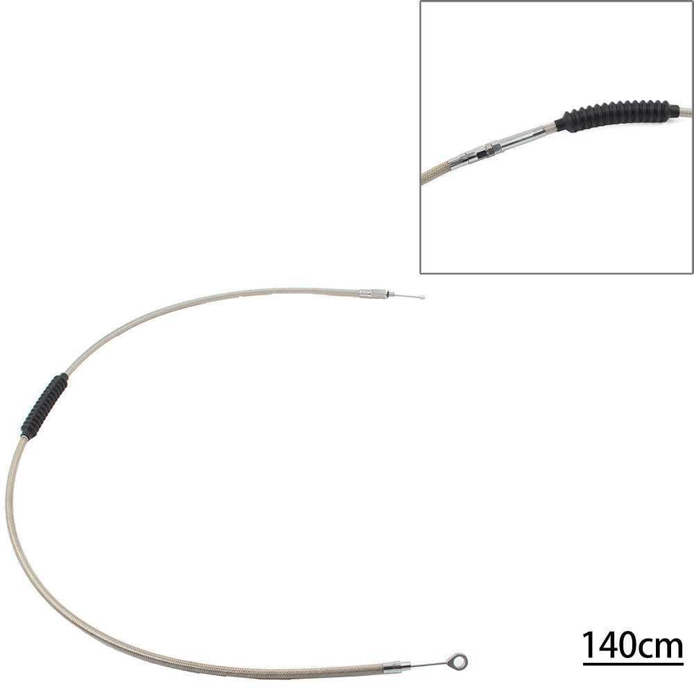Stainless Clutch Cable Fit for Harley Dyna FXDWG Softail Fatboy FLSTF Road Glide Q