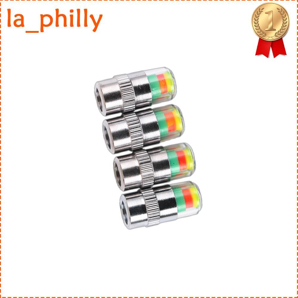 4Pcs Car Indicator Sensor Eye Alert Auto Tire Monitor Valve Dust Cap Pressure Q