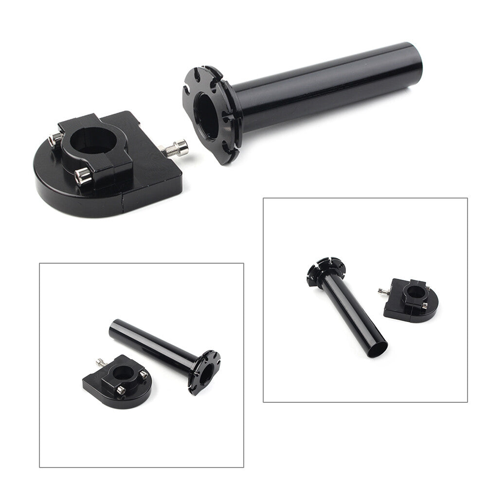 7/8in Turn Twist Throttle Handle Bar Throttle Tube Set Universal For Motorcycle