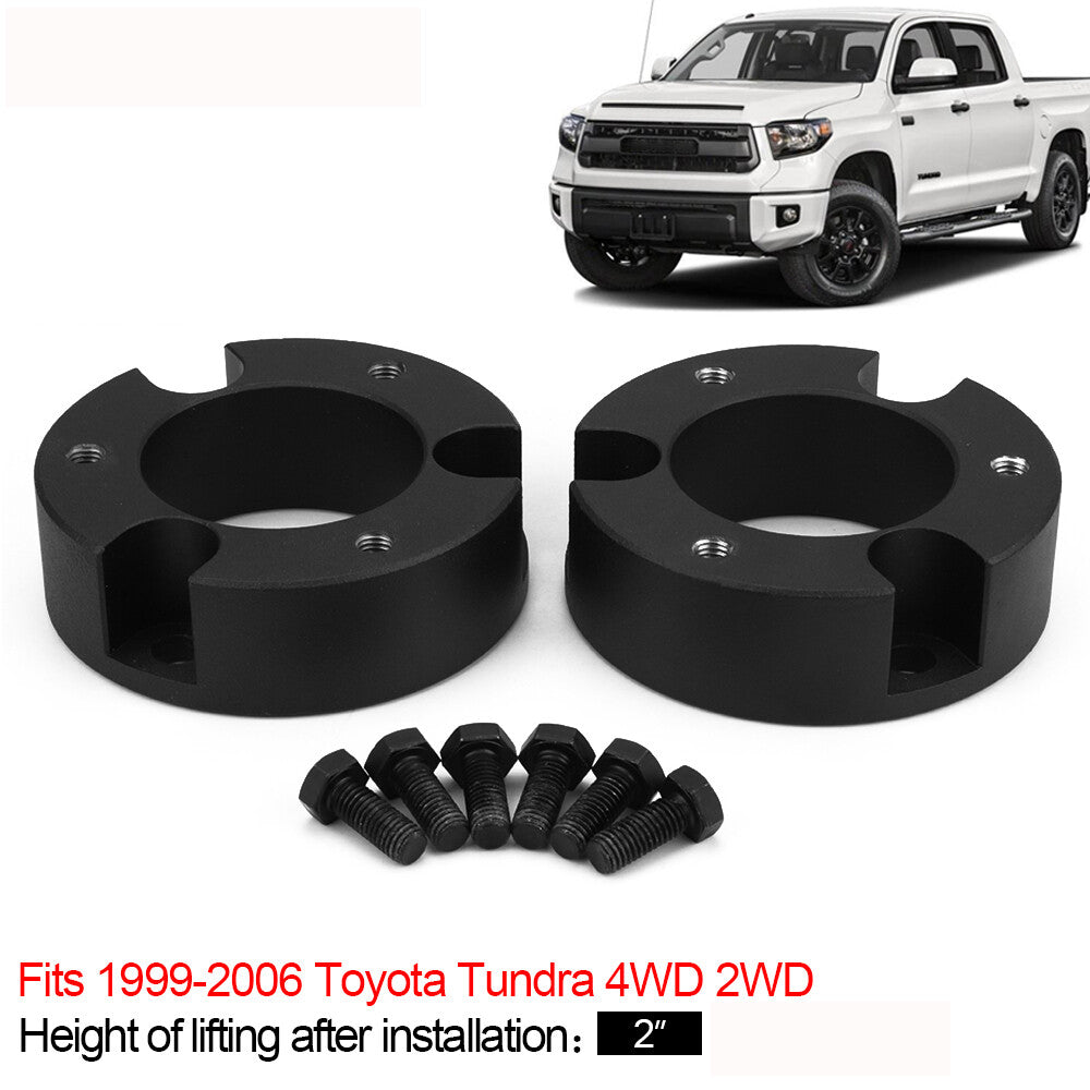 2-inch/2-inch front leveling lift kit for Toyota Tundra 1999-2006 2WD 4WD pillar spacers