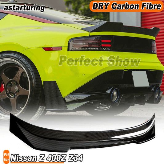 Fit for Nissan Z 400Z Z34 2023+ DRY Carbon Fiber Rear Trunk Lid Spoiler Wing Lip