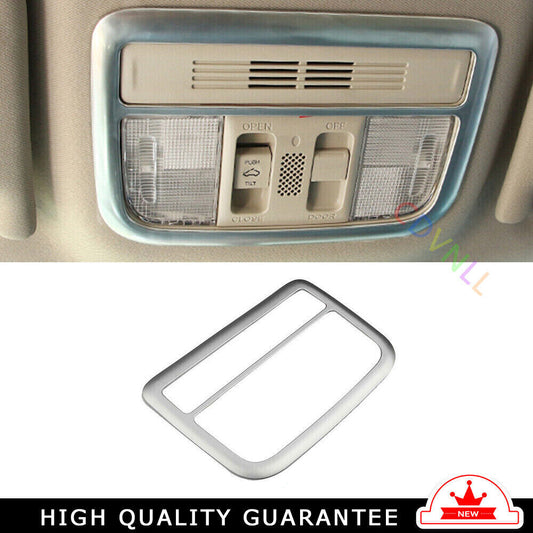 Front Reading Lamp Frame Cover Trim for Honda for Civic 10th 2016-2021 Silver Matte