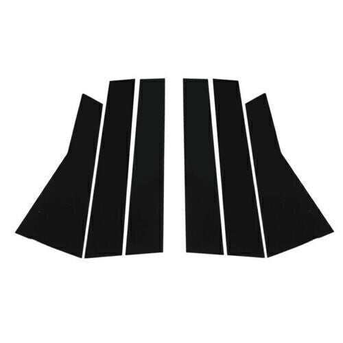 Piano Black Look Pillar Posts Door Window Strip Trim for Buick Lacrosse 2017-19