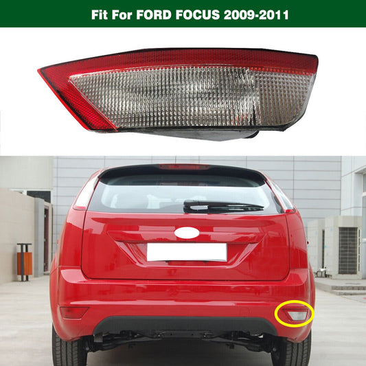 Right Rear Bumper Fog Light Tail Fog Lamp Fit for Ford Focus 2009-2011 Hatchback