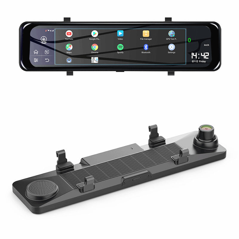 Car 4G DVR 11.66 Android Stream RearView Mirror FHD 1080P Camera Video Recorder
