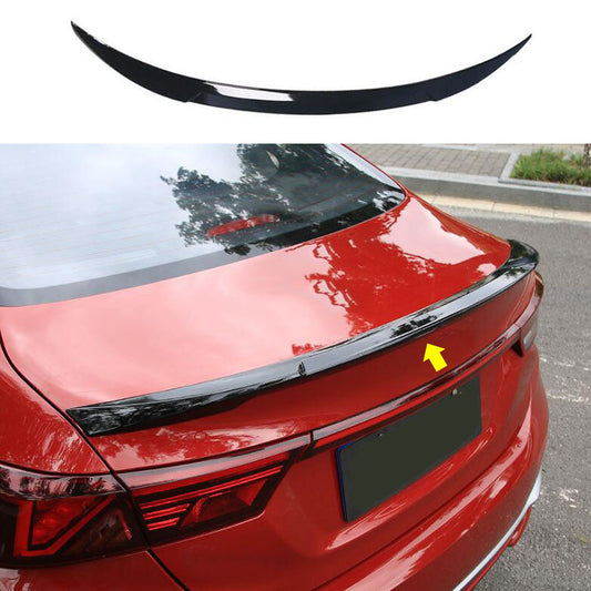 for Kia Forte Cerato 2019-2021 Bright black ABS Rear Tail Trunk Spoiler Wing Lip