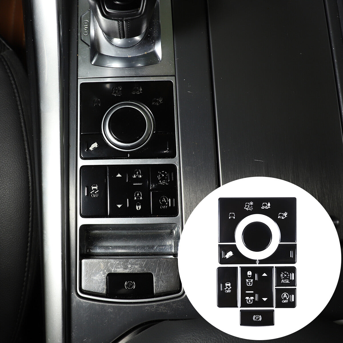 2x Carbon Fiber Rear Vent Trim Sticker for Maserati Ghibli 2014-2021- v