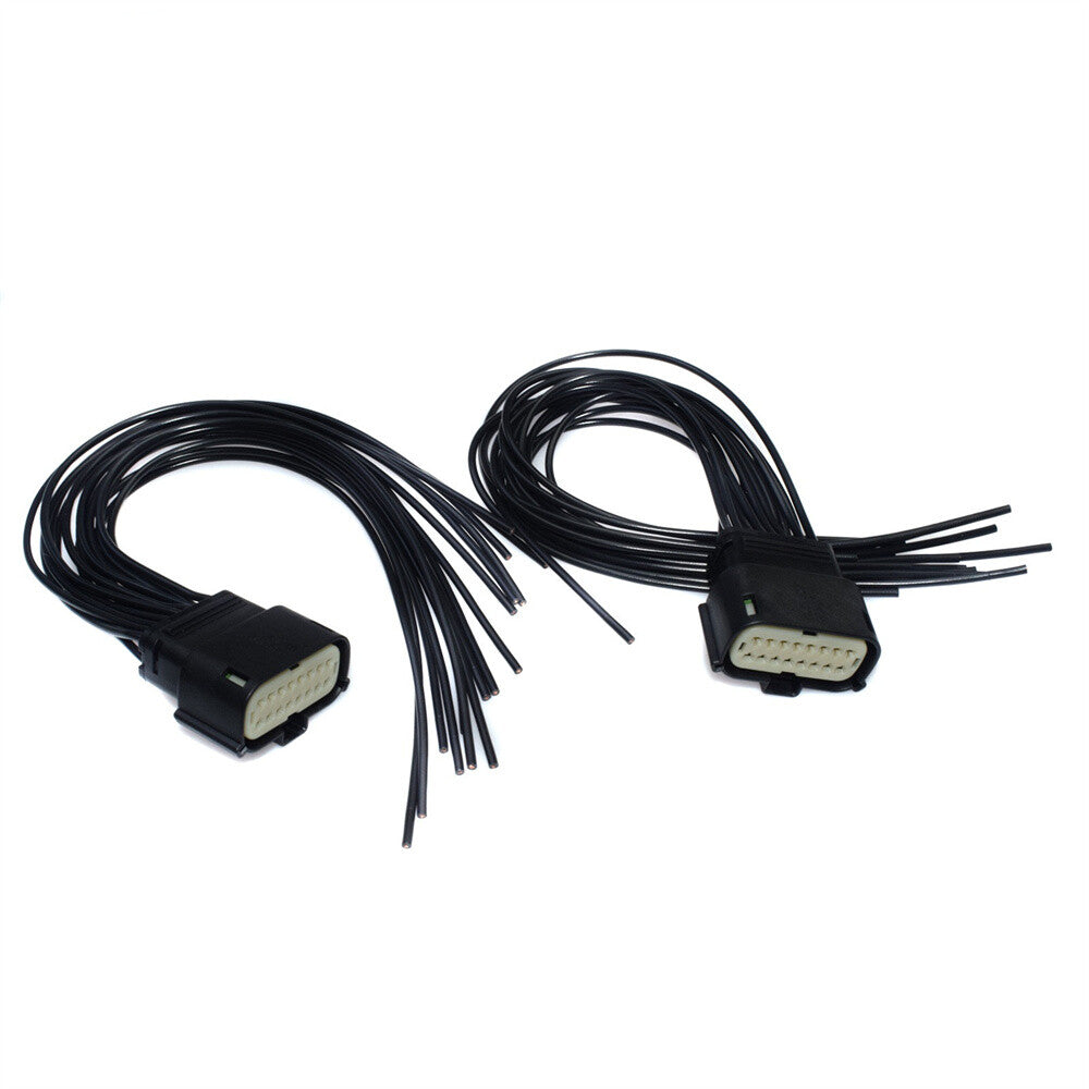 2PCS 16 PINS Headlight Connector Pigtail for Jeep for Grand Cherokee Xenon SRT HID Q